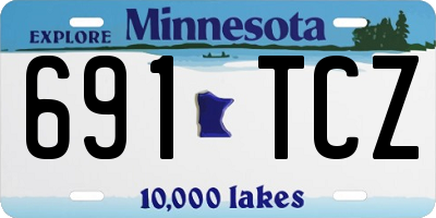 MN license plate 691TCZ