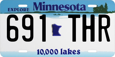 MN license plate 691THR