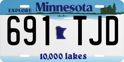 MN license plate 691TJD