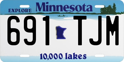 MN license plate 691TJM