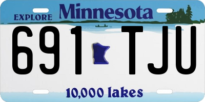 MN license plate 691TJU