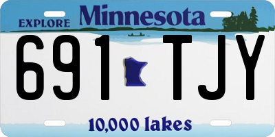 MN license plate 691TJY