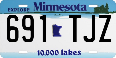 MN license plate 691TJZ