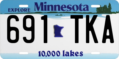 MN license plate 691TKA