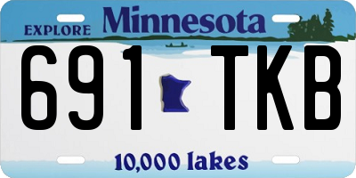 MN license plate 691TKB