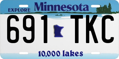 MN license plate 691TKC