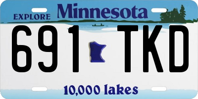 MN license plate 691TKD