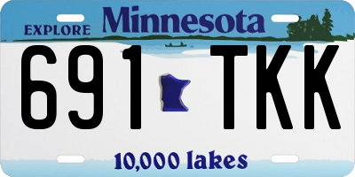 MN license plate 691TKK