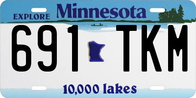 MN license plate 691TKM