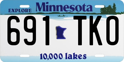 MN license plate 691TKO