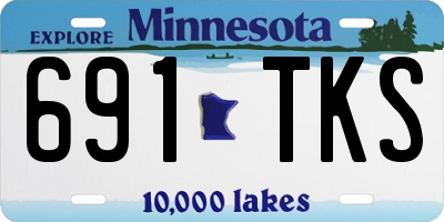 MN license plate 691TKS