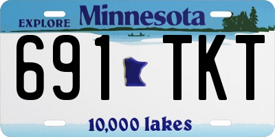 MN license plate 691TKT