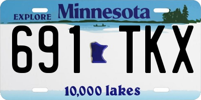 MN license plate 691TKX