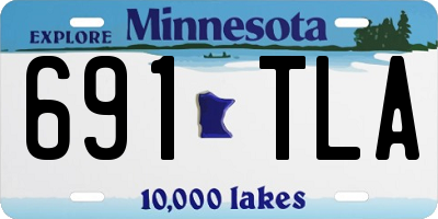 MN license plate 691TLA