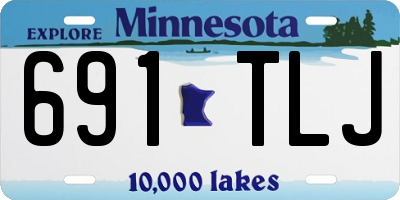 MN license plate 691TLJ