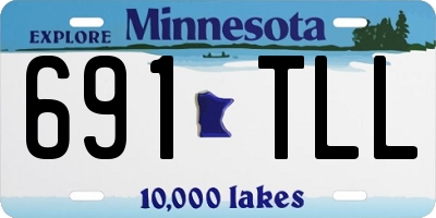 MN license plate 691TLL
