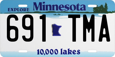 MN license plate 691TMA