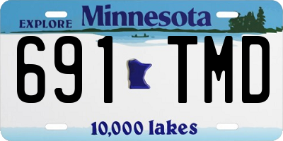 MN license plate 691TMD