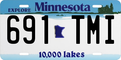 MN license plate 691TMI