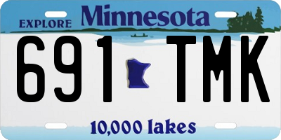 MN license plate 691TMK
