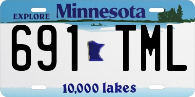 MN license plate 691TML