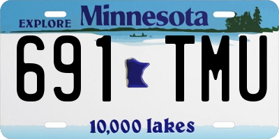MN license plate 691TMU