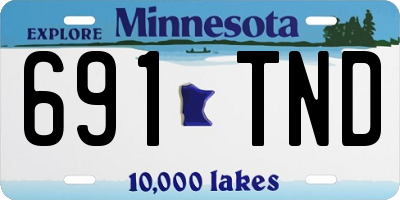 MN license plate 691TND