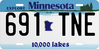 MN license plate 691TNE