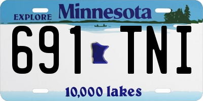 MN license plate 691TNI