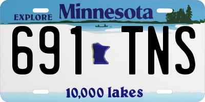 MN license plate 691TNS
