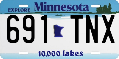 MN license plate 691TNX