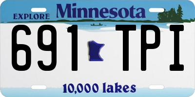 MN license plate 691TPI