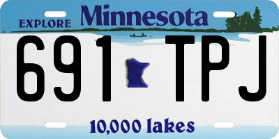 MN license plate 691TPJ