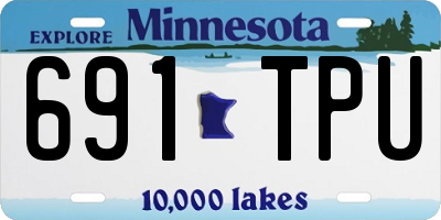 MN license plate 691TPU