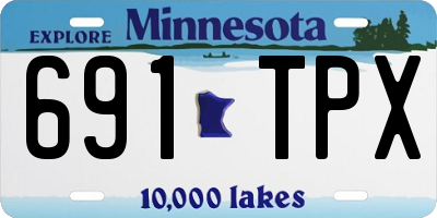 MN license plate 691TPX
