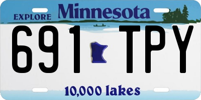 MN license plate 691TPY