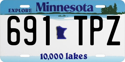 MN license plate 691TPZ