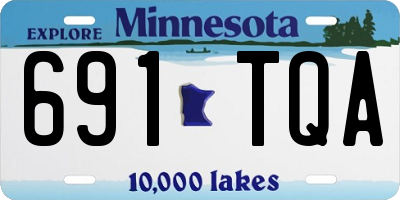 MN license plate 691TQA