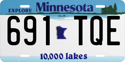MN license plate 691TQE