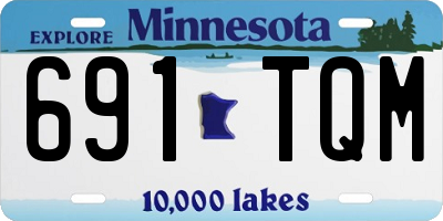 MN license plate 691TQM
