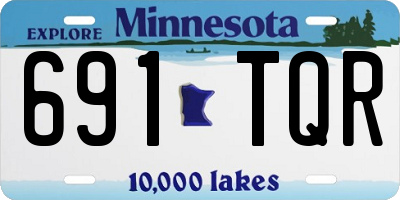 MN license plate 691TQR