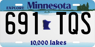MN license plate 691TQS