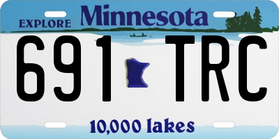 MN license plate 691TRC