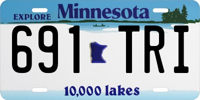 MN license plate 691TRI