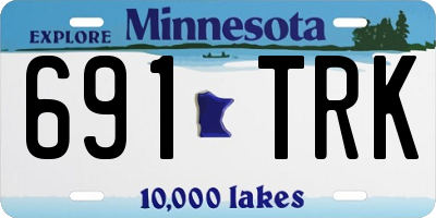 MN license plate 691TRK