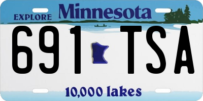 MN license plate 691TSA