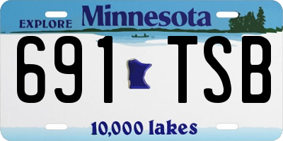 MN license plate 691TSB