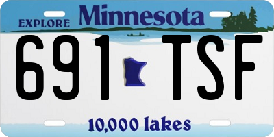 MN license plate 691TSF