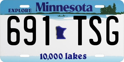 MN license plate 691TSG
