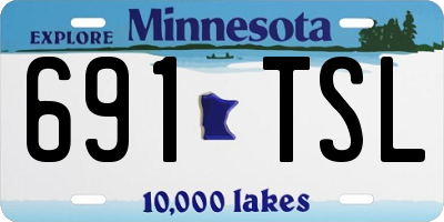 MN license plate 691TSL